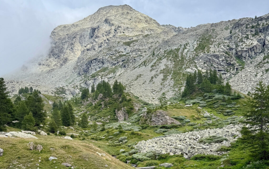 Bivouac près des crêtes de Gillis lors du Tour du Queyras La vue de notre bivouac