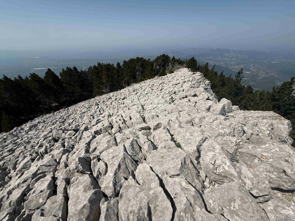 en haut du Mont Ventoux