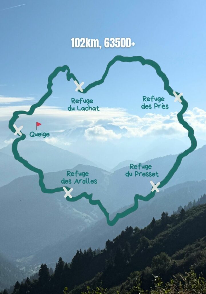Carte randonnée dans le Beaufortain