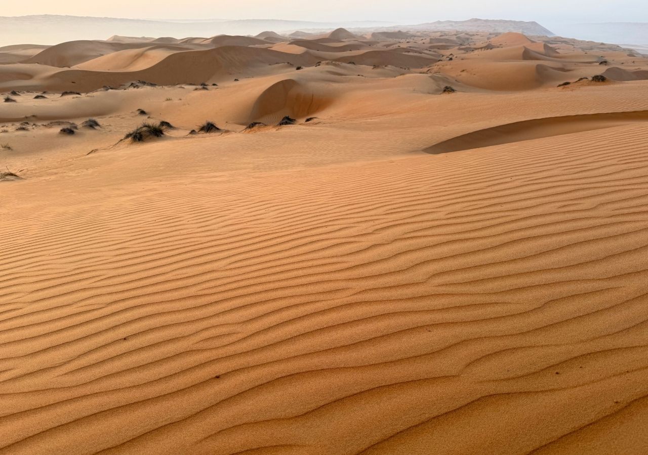 Paysage de désert à Oman