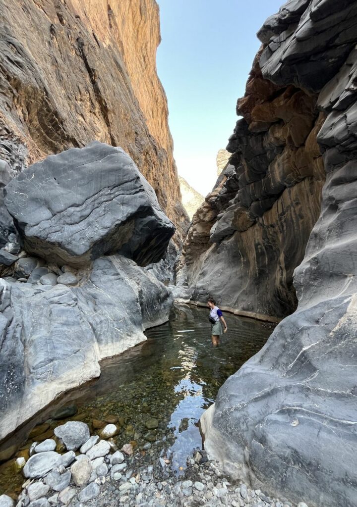 Little snake Canyon à Oman