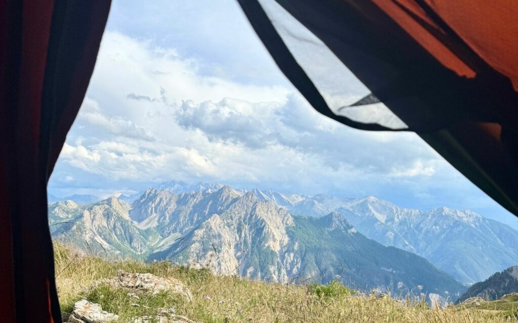 Vue depuis la tente à Furfande