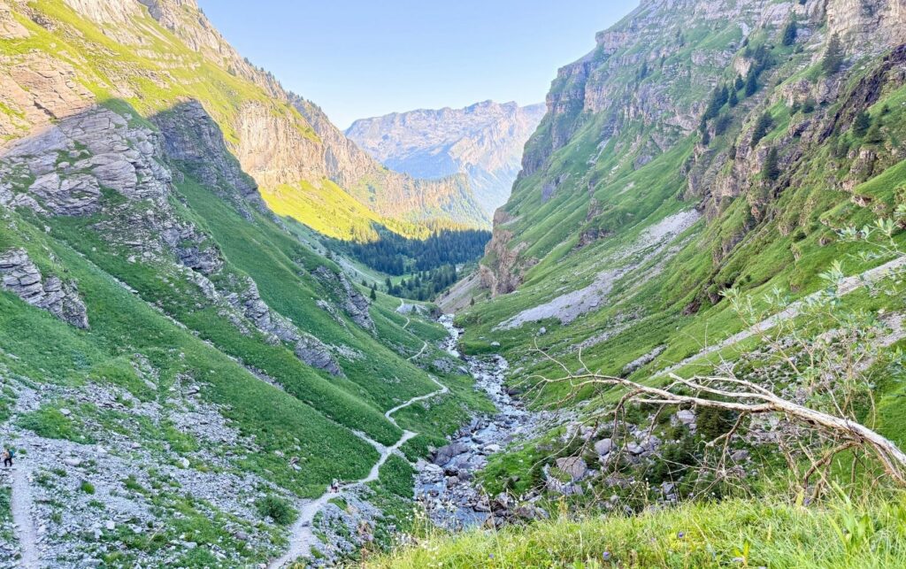 Cascades - tour des Fiz Vue sur les cascades dans les Fiz