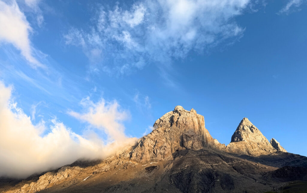 Aiguilles d'arves au coucher du soleil