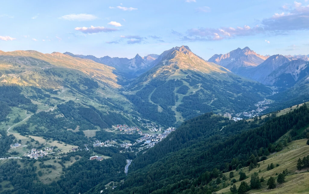 Vue du bivouac près d'Albanne
